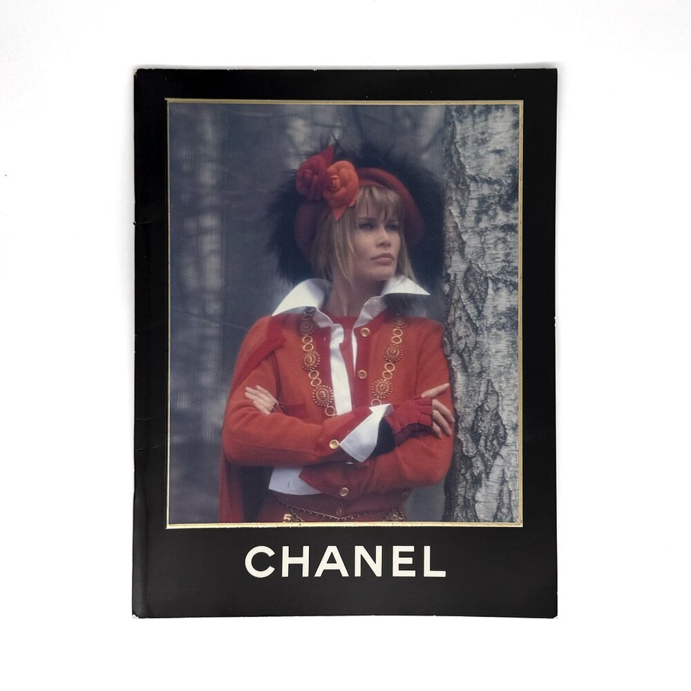 CHANEL RARE 1993-94 Fall/Winter Catalog feat Claudia Schiffer by Karl Lagerfeld